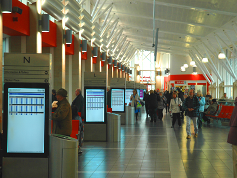 digital signage for transport