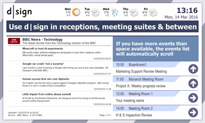 Meeting room wayfinding